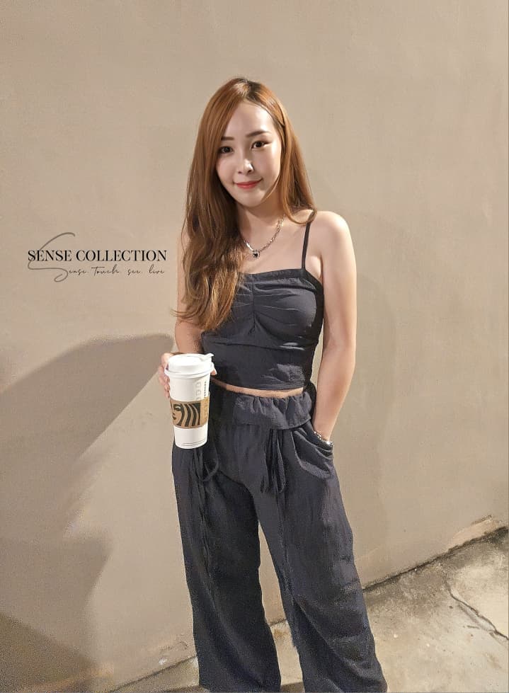 欧美高级灰休闲套装SC102