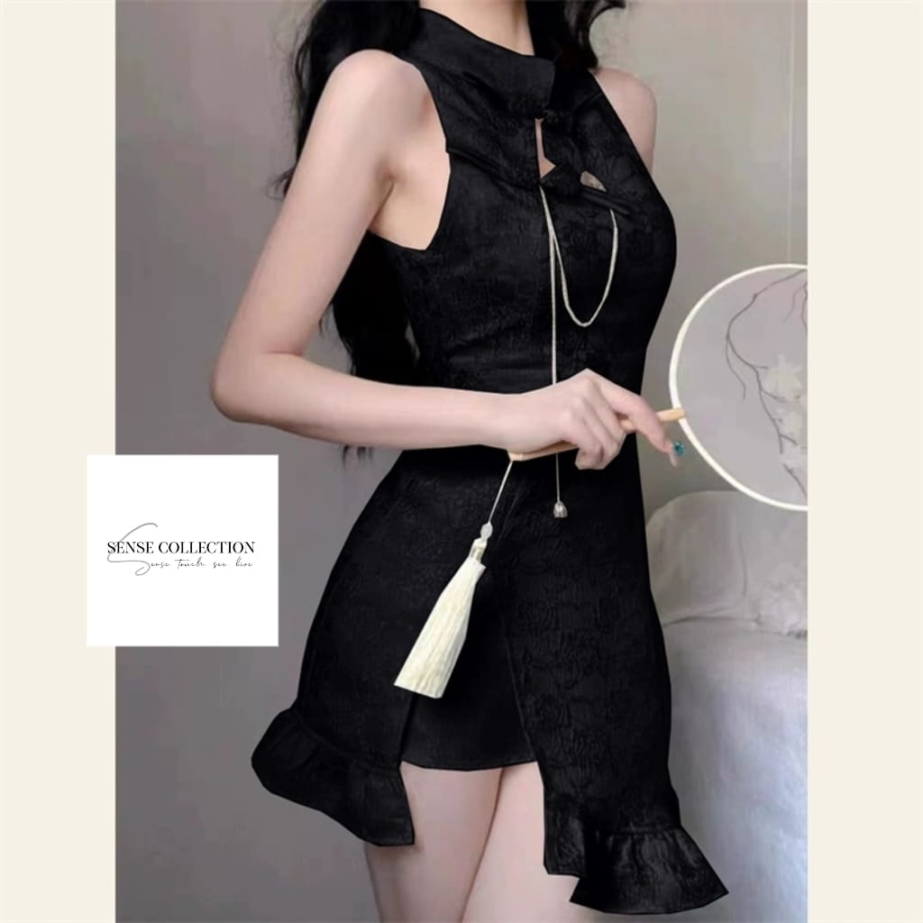 *Pre Order*新中式性感荷叶边鱼尾旗袍 SCPO15