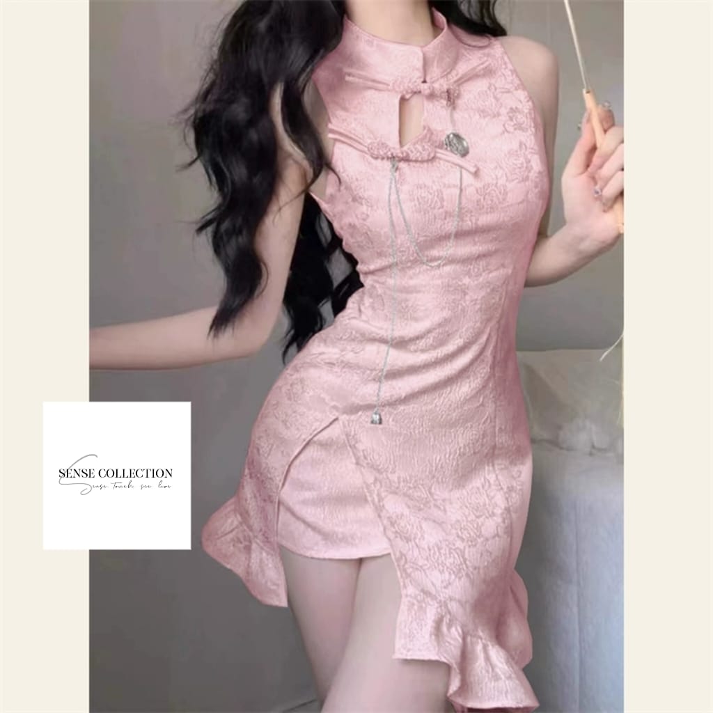 *Pre Order*新中式性感荷叶边鱼尾旗袍 SCPO15