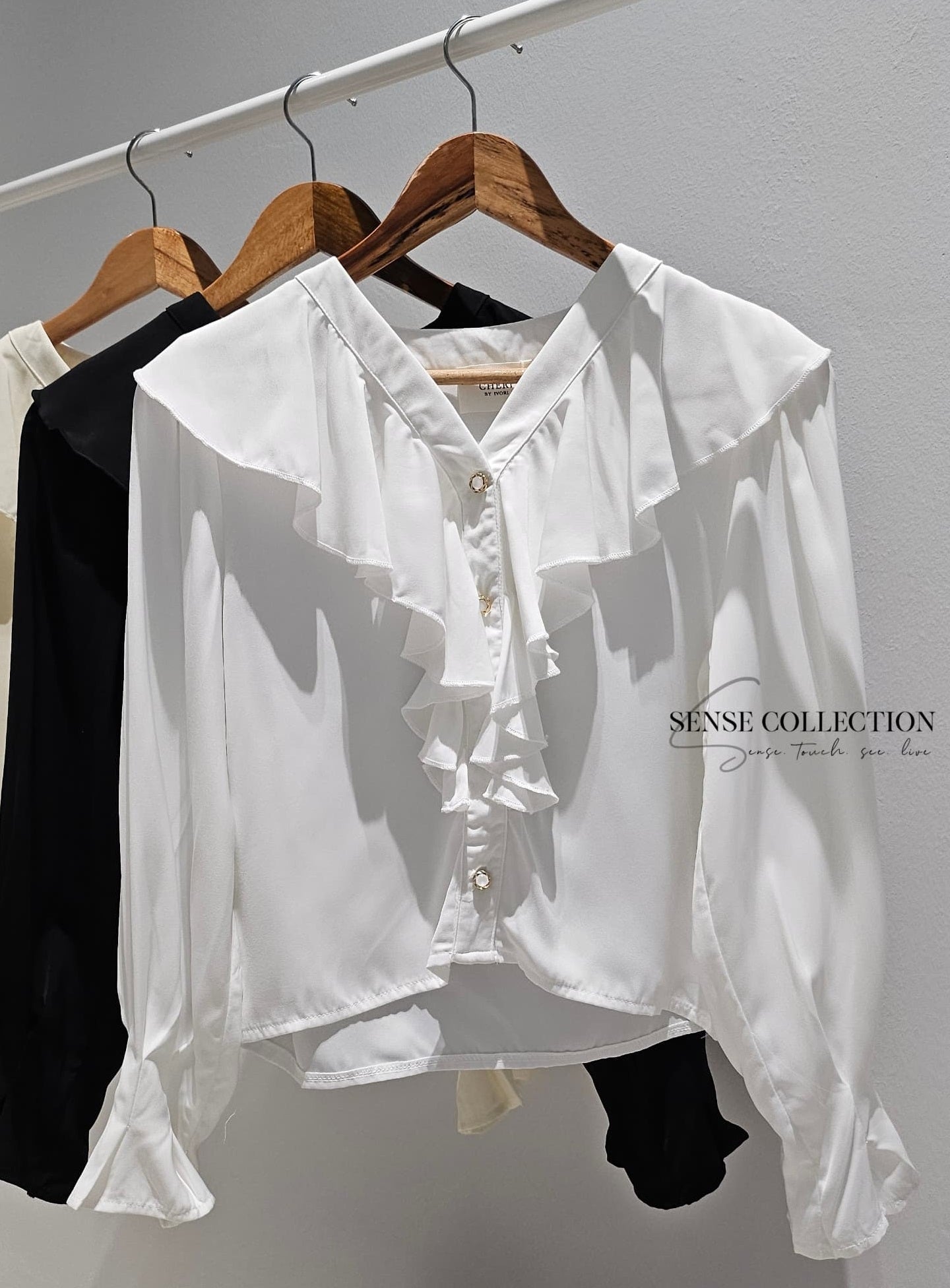 Casual chiffon blouse高质量雪纺衬衫 SC1114